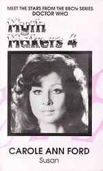 Cover image for Myth Makers: Carole Ann Ford Cover image for Myth Makers: Carole Ann Ford