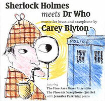 Cover image for Sherlock Holmes Meets Dr Who - Music for Brass and Saxophone
