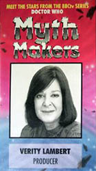 Cover image for Myth Makers: Verity Lambert Cover image for Myth Makers: Verity Lambert